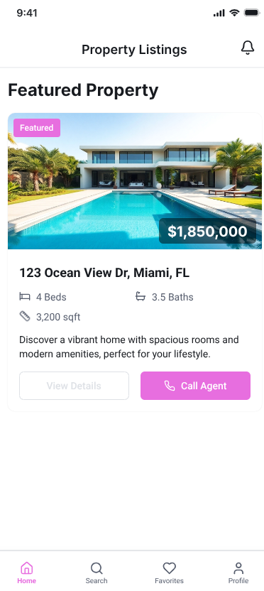 HomeFinders Inc. - Property Card